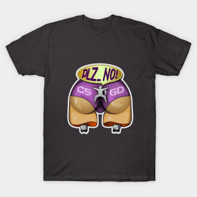 Plz NO T-Shirt by 4funprint